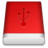 Red USB Icon